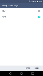 Android Mail Kurulumu