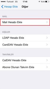 iPhone Mail Kurulumu - 4