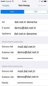 iPhone Mail Kurulumu - 7