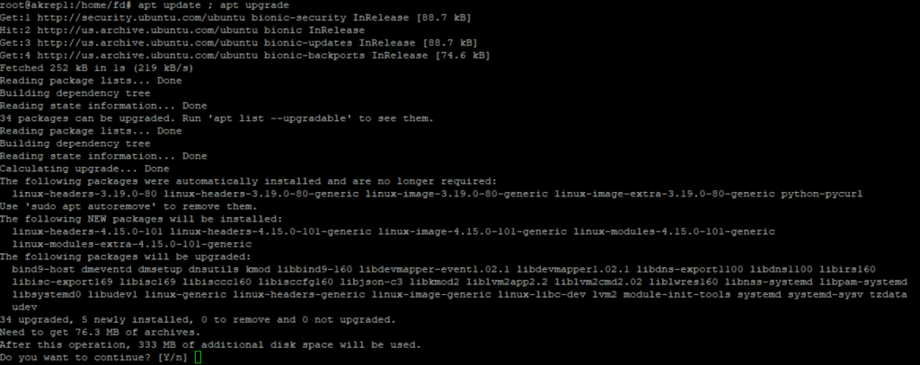 Ubuntu 20.04 Sürümüne Güncelleme