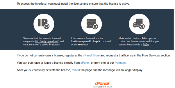 cPanel Expired